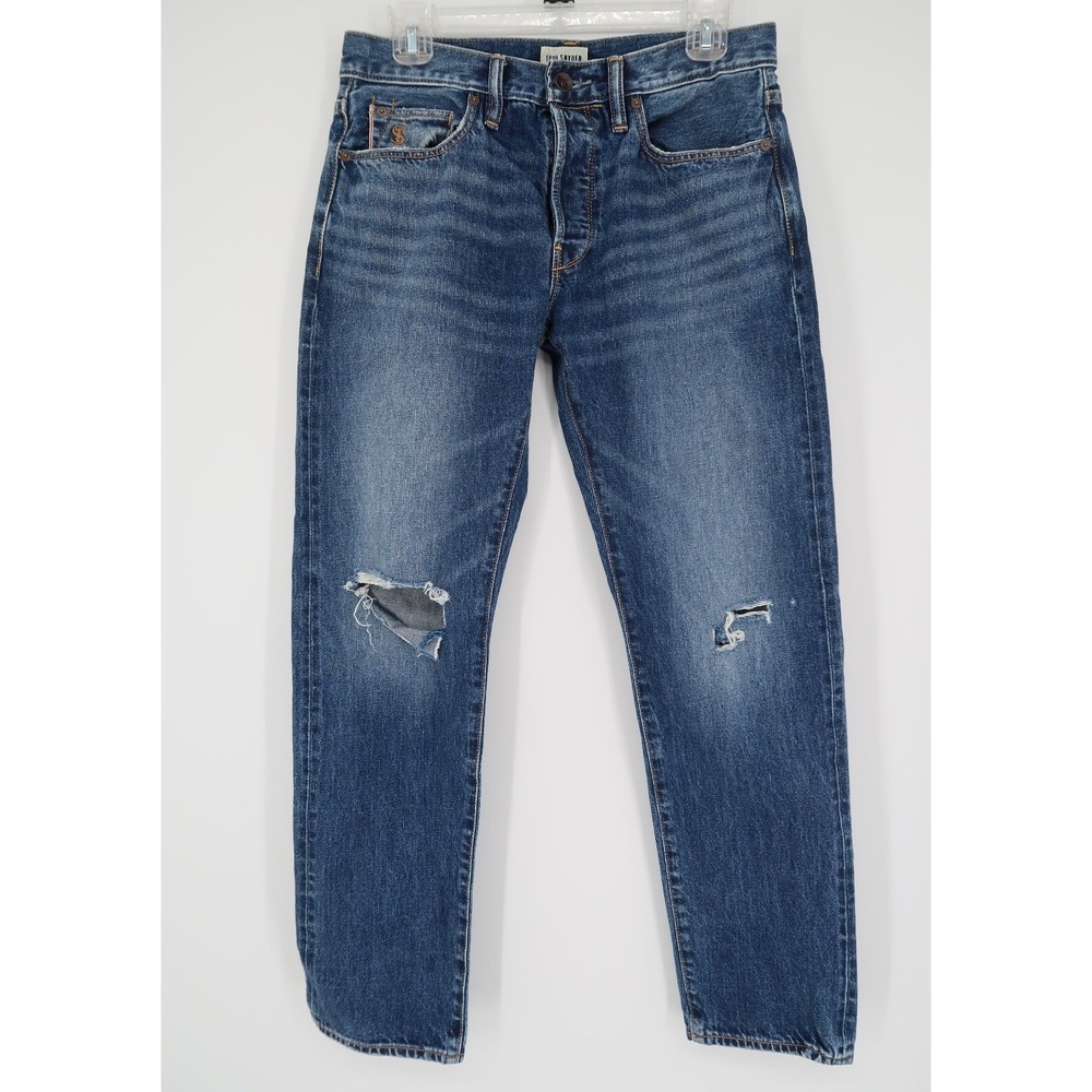 Todd Snyder Jeans Men's 30x30 Selvedge Denim Slim Fit Button Fly Distressed